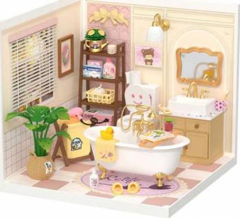 ROEDW014B DIY Miniature House Kit Pop Bubble Bathroom
