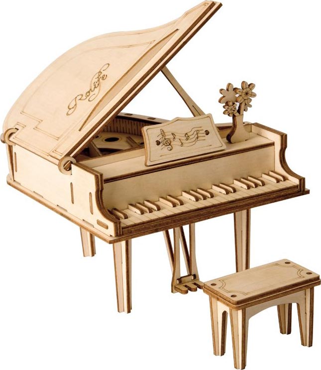 ROETG402 Classic 3D Wood Puzzles Grand Piano