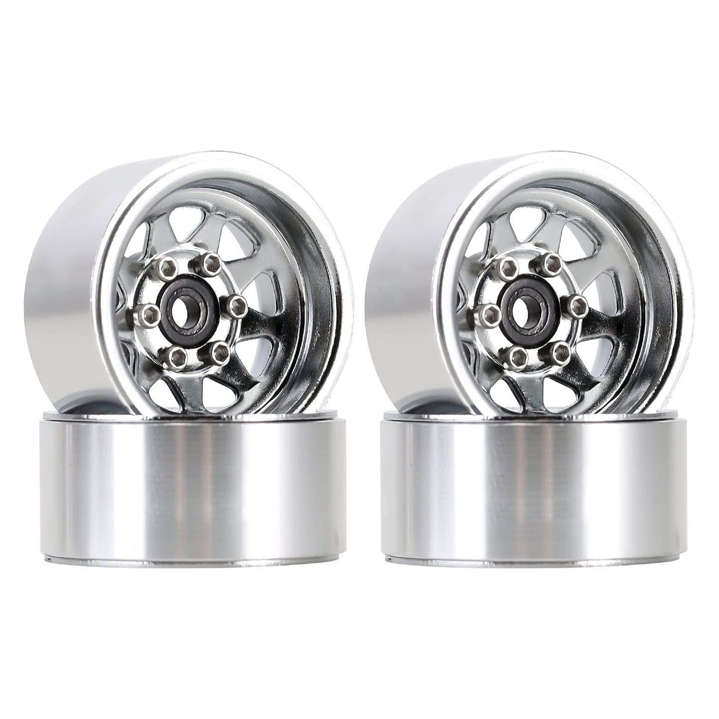 1.0 Beadlock Wheel Rim set SCX24 TRX4M