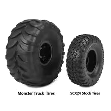 TRX4M SCX24 Monster truck tires and wheels