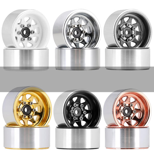 1.0 Beadlock Wheel Rim set SCX24 TRX4M