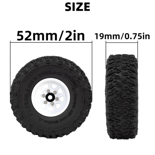SCX24 TRX4M 1" Scale Mud Terrain Tires