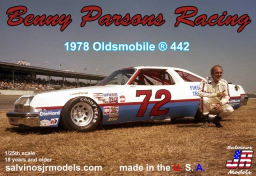 SJM19782 1/25 Benny Parsons Racing #72 1978 Oldsmobile 442