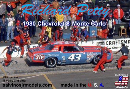SJM19800 1/25 Richard Petty #43 Chevrolet Monte Carlo 1980