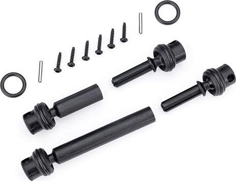 TRX9855 Driveshafts Center Assembled (Front & Rear) 1/18