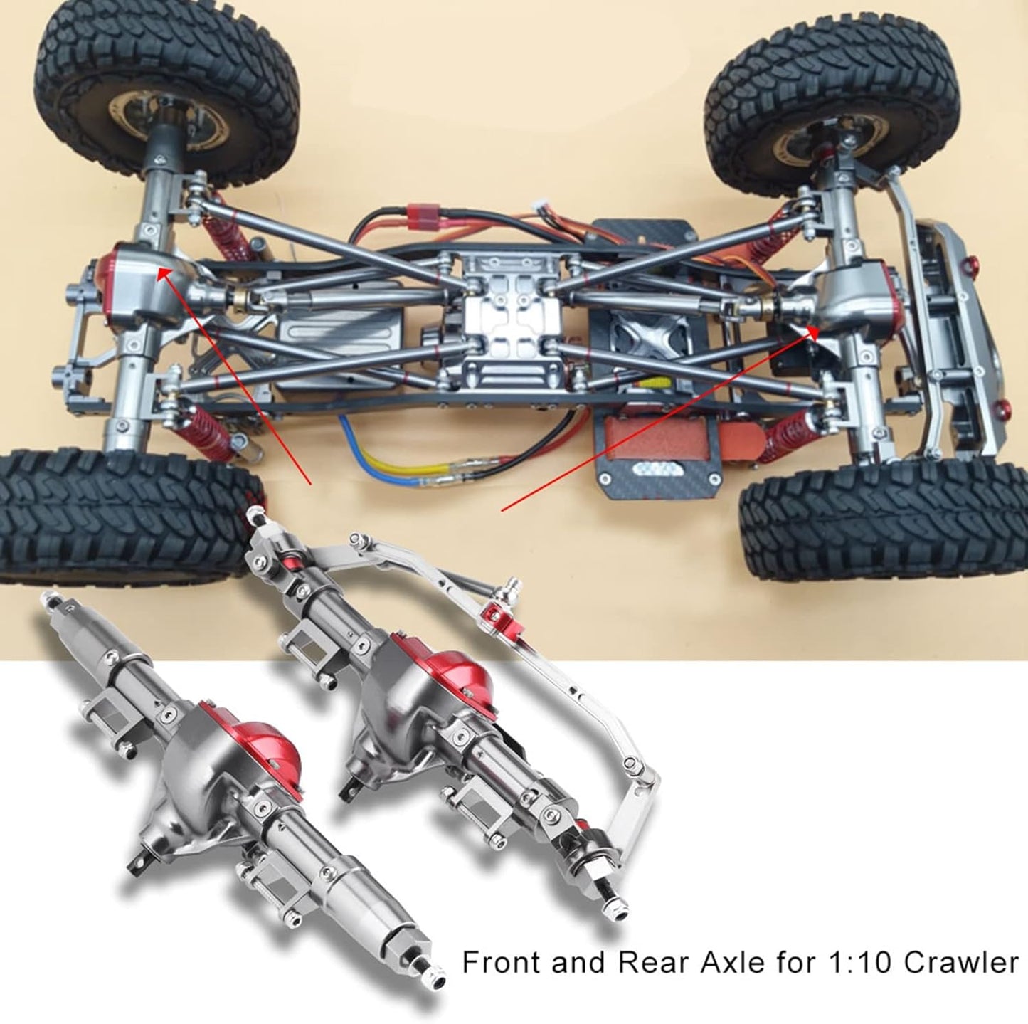 Axial  Front & Rear Axle 1:10 SCX10  90046